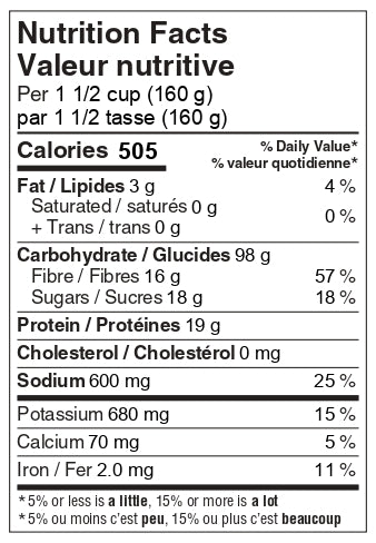 Vegetarian Backpacking Meal made in British Columbia