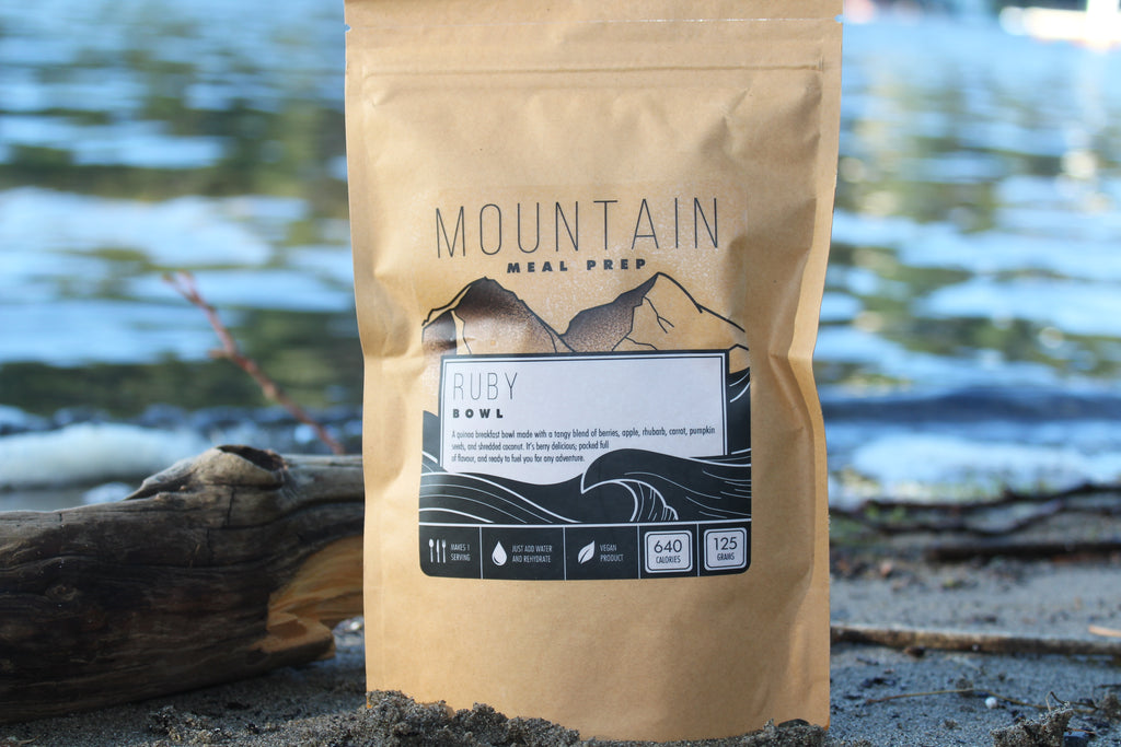 Vegan Backpacking Meal made in British Columbia